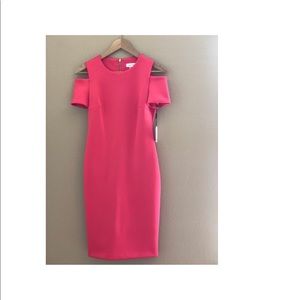 Calvin Klein size 4 coral cocktail dress